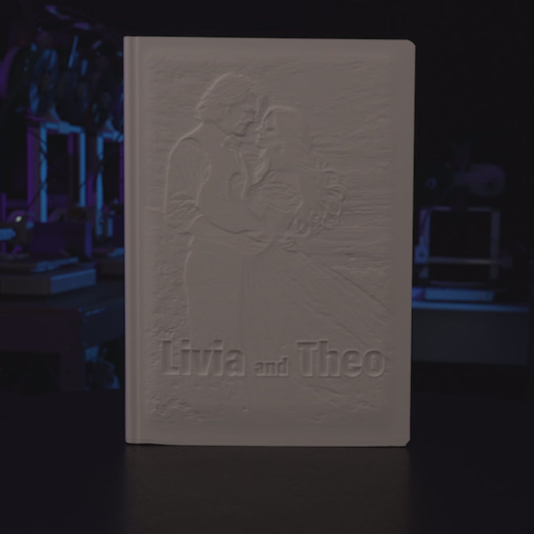 3D Fotolampen-Gehäuse  BUCH – Deine Erinnerung individuell gestaltet